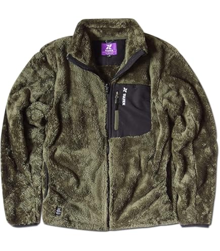 Amazon.co.jp: ピザオブデス 限定 ボアコーチジャケット グリーン